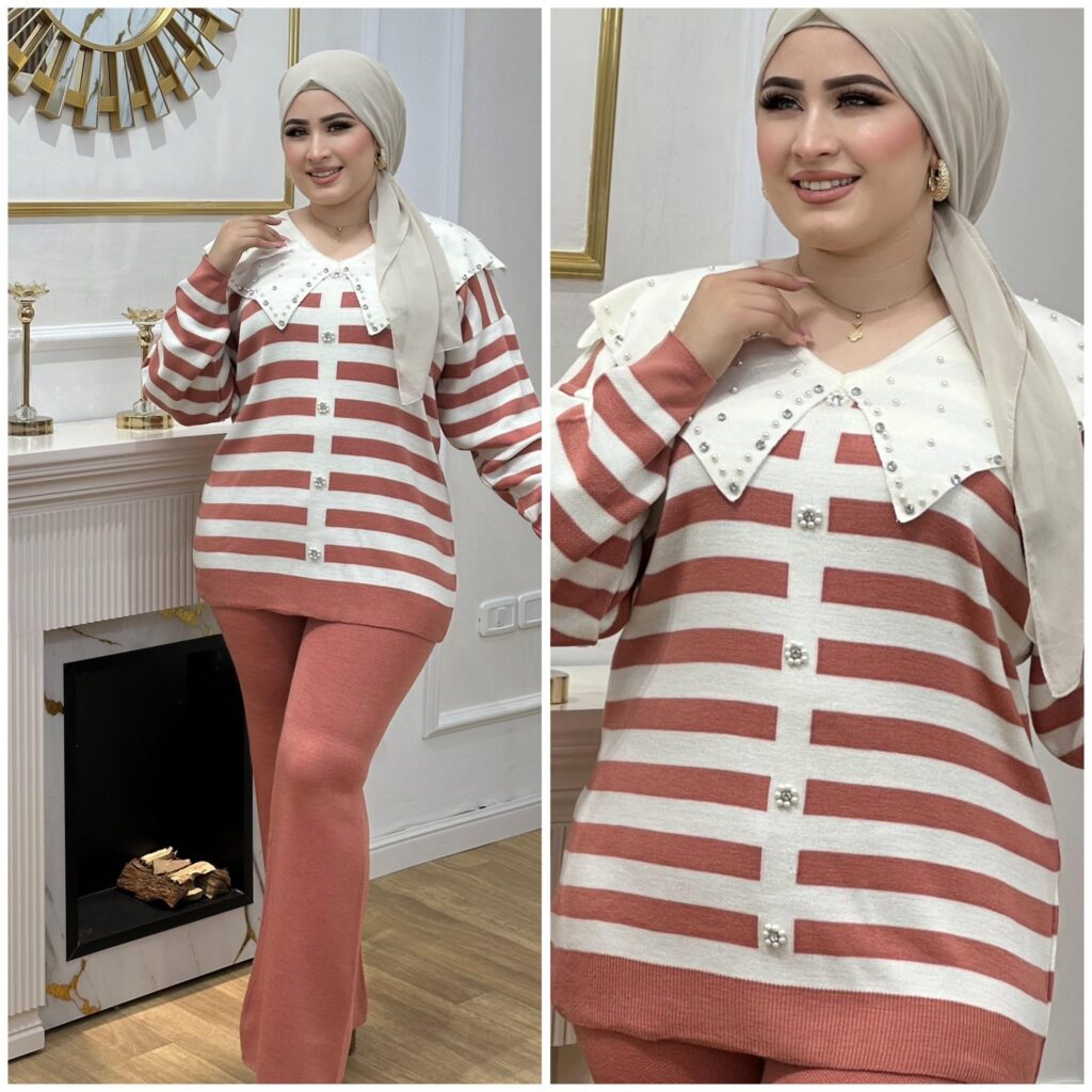 Ensemble laine rayer avec pâte C07