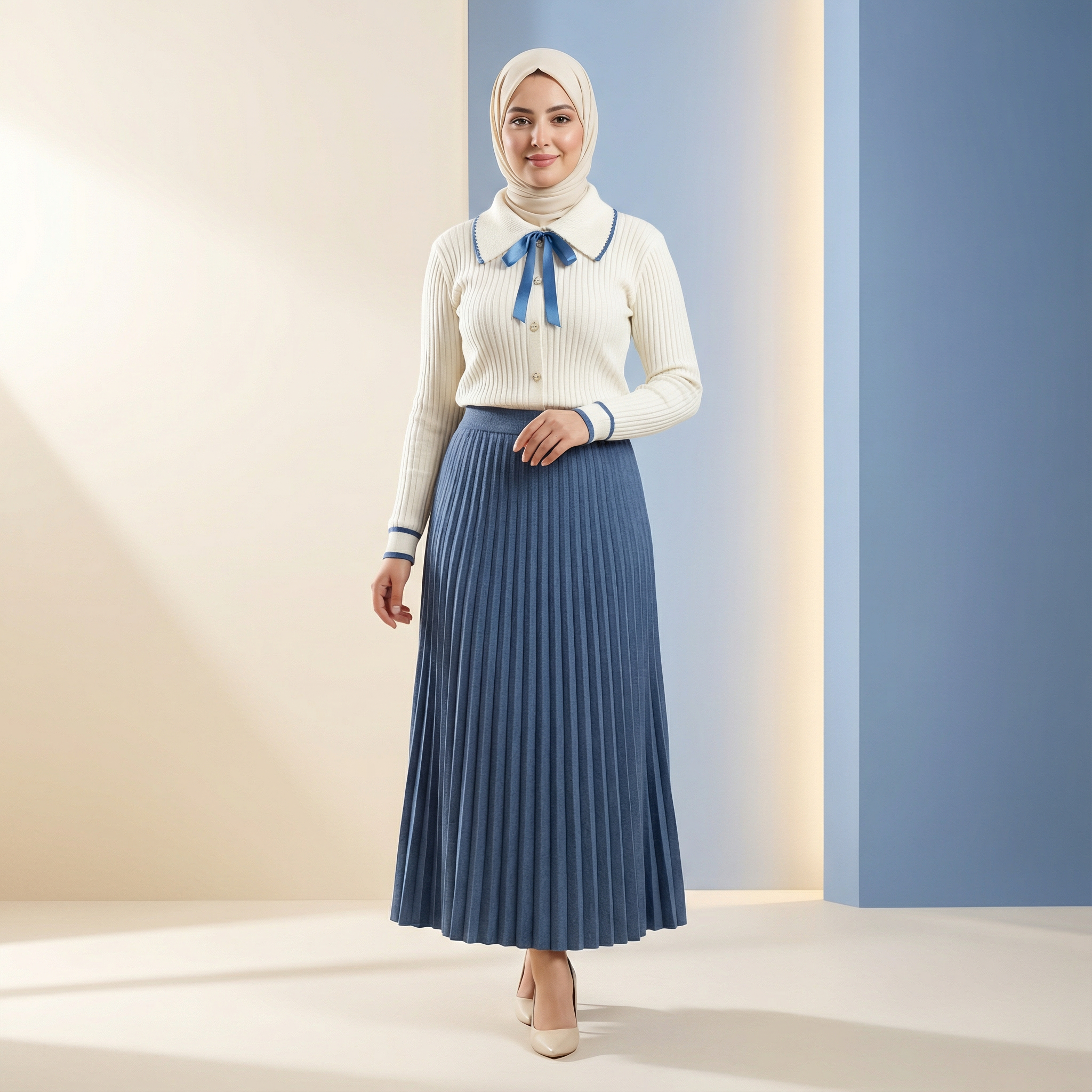 Ensemble Pull & jupe laine