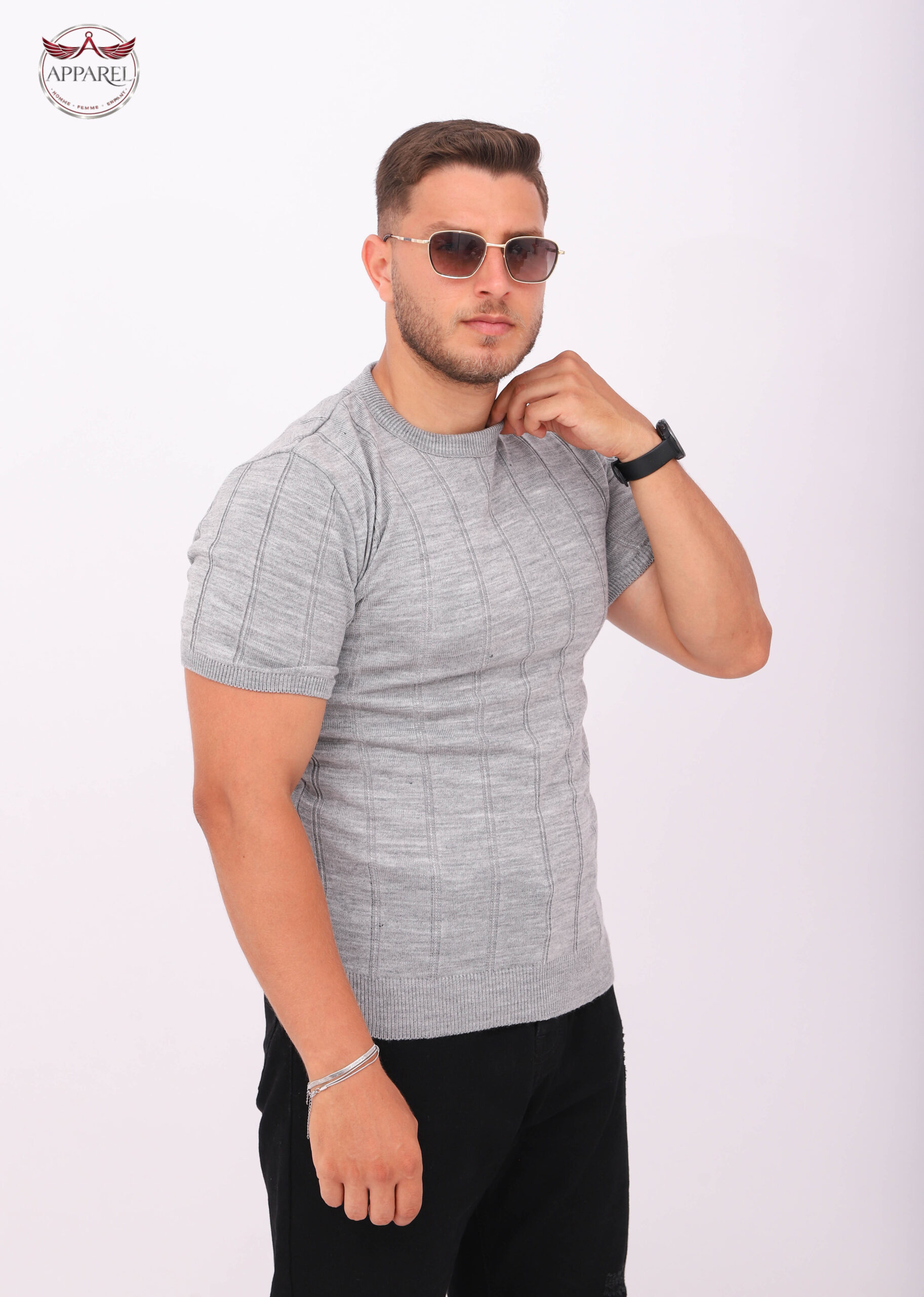 pull homme uni jo119