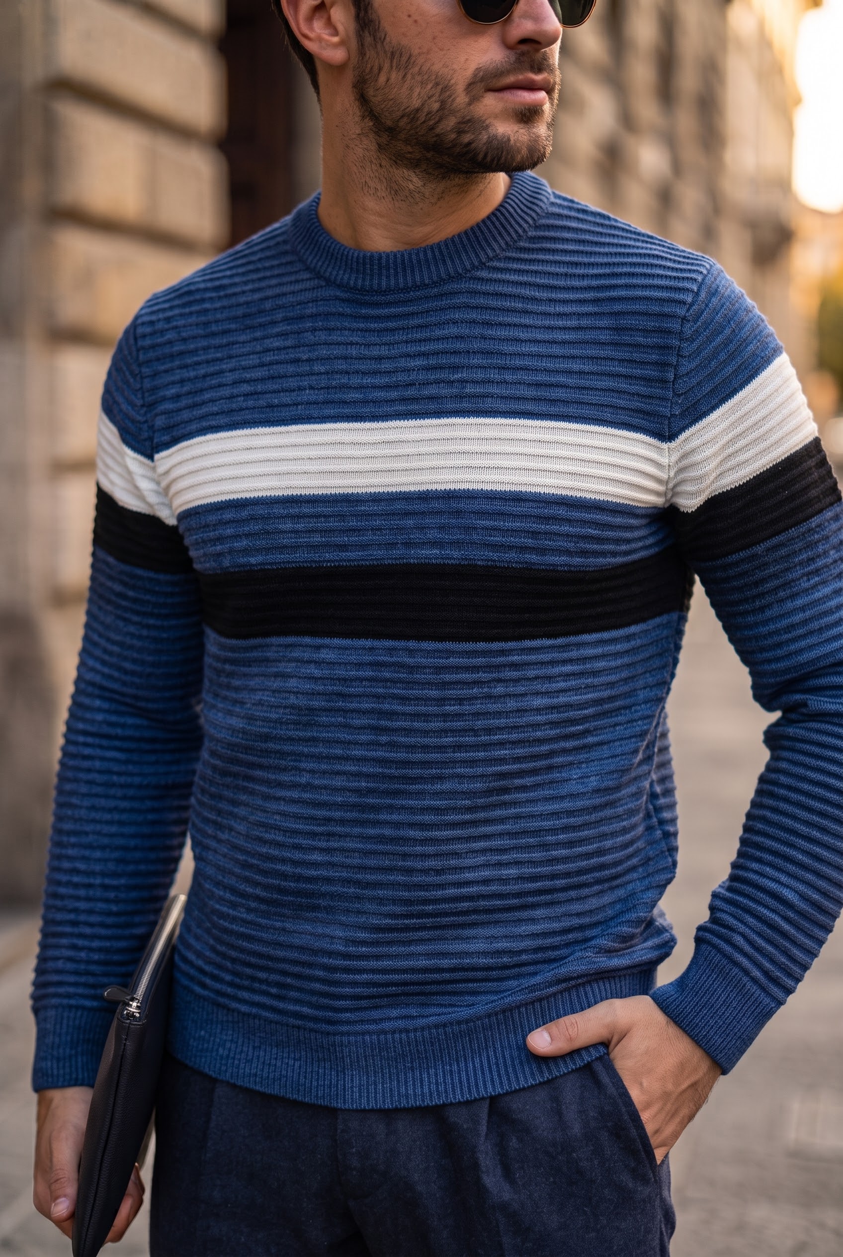 Pull-over Homme Raye 810